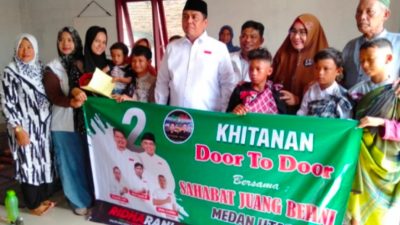 Bantu Masyarakat Khitanan Massal Door To Door Program Pasangan Ridha-Rani