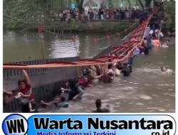 Jembatan Taman Cadika Medan Ambruk, Pengunjung Panik dan Berusaha Menyelamatkan Diri