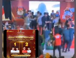 Debat Calon Bupati Tapteng Memanas: Ricuh hingga Aksi Dorong, Video Insiden Viral