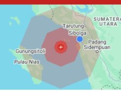 Gempa Magnitudo 4,9 Guncang Wilayah Timur Laut Nias
