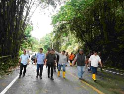 Lokasi Tanah longsor di Desa Sembahe Ditinjau PJ Bupati Deli Serdang