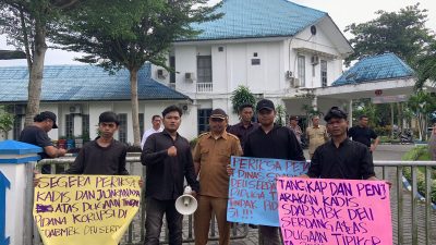 GEMPI Sumut Gelar Aksi Unjuk Rasa Dugaan Tipikor Dinas SDABMBK Deli Serdang