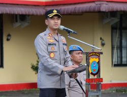 Pimpin Apel Perdana Polres Tapteng, AKBP Wahyu ; Jangan Sakiti Hati Masyarakat