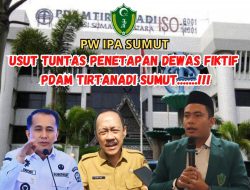 Ketua PW IPA Sumut Nilai PJ Gubernur “Bermain” Dibalik Seleksi Dewas PDAM Tirtanadi Yang Diduga Fiktif