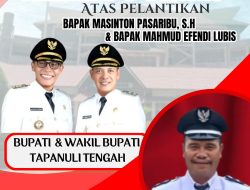 KEPALA DESA HITEURAT, LANCAR SILABAN, UCAPKAN SELAMAT ATAS PELANTIKAN BUPATI DAN WAKIL BUPATI TAPANULI TENGAH