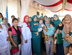 Wakil Ketua TP PKK Kabupaten TapTeng Ikuti Launching Pekan Imunisasi Dunia