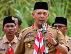 Buka Acara Perkemahan Pramuka Tahunan, Wakil Bupati Tapteng : Tanamkan Nilai Nilai Pancasila