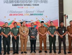 Buka Musrenbangda, Bupati Tapteng : Membangun Tapteng Dengan Visi Adil Untuk Semua, Lestari dan Berkeadaban