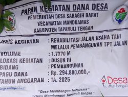 Progres Rehabilitasi Jalan Usaha Tani Dana Desa Saragih Barat Berjalan Lancar 2025