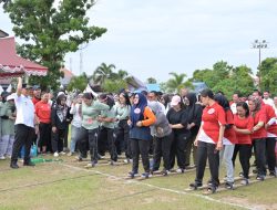 Wakil Bupati Tapanuli Tengah Buka Perlombaan Permainan Tradisional Terompa Dan Engrang
