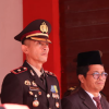 Wakapolres Tapteng Hadiri Upacara Penurunan Bendera HUT ke-80 RI