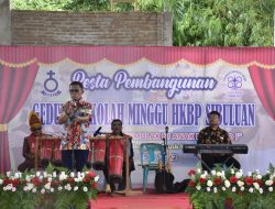 Bupati Tapanuli Tengah Hadiri Pesta Pembangunan Gedung Sekolah Minggu HKBP Sibuluan