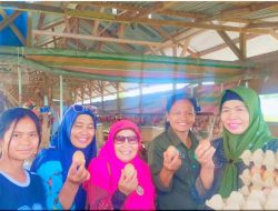 Kadis Ketahanan Pangan Tapteng Dampingi Direktur Stabilitasi Kunjungi Peternak Layer Dan Food Estate
