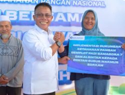 Kick Off Penanaman Perdana Padi Gamagora 7 Bupati Tapteng