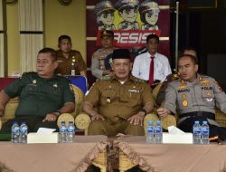 Wakil Bupati Tapanuli Tengah Hadiri Apel Kesiapan Tanggap Darurat bersama TNI / POLRI 