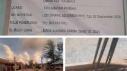 Proyek Rehabilitasi SDN 158490 Aek Tolang Dikerjakan CV Gerbong Airmas Diduga Tak Sesuai Spesifikasi