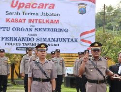IPTU Fernando Simanjuntak Resmi Jabat Kasat Intelkam Polres Tapteng