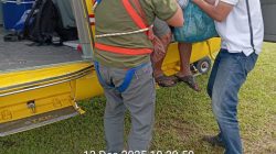 Plt Kadis Kesehatan : Empat Warga Terisolir Kembali Dirujuk Berobat ke RSUD Pandan Gunakan Helikopter BNPB