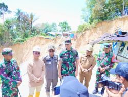 Pangdam I/BB Bersama Bupati Tapteng Tinjau Jalan Sibolga – Tarutung KM 8 Desa Simaninggir