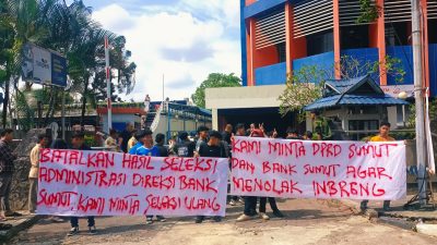 PMII dan SURATIN Kepung Kantor Bank Sumut & OJK: Tolak Hasil Seleksi Direksi dan Rencana Inbreng