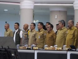 Bupati Tapteng Hadiri Rapat Koordinasi Percepatan Rahabilitasi Pascabencana Sumatera Utara