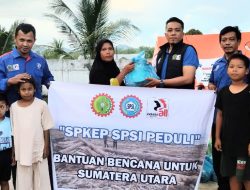 Peduli Bencana, PD FSP KEP SPSI Sumut Salurkan Bantuan untuk Korban Banjir Tapsel