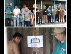 Pemkab Deli Serdang Segel 17 Lapak Jualan di Pasar Delimas, Sesuai Perjanjian & Berita Acara Serah Terima