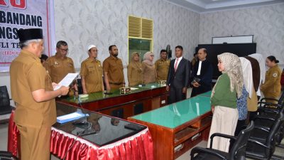 Sekdakab Tapanuli Tengah Lantik Direktur PT. Sarana Pembangunan Tapian Nauli