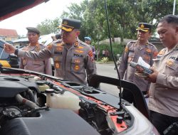 Kapolres Binjai Cek Kesiapan Kenderaan