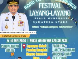 KORMI Sumut & Pelangi Sumut Kolaborasi Gelar Festival Layang-Layang Piala Gubernur 2026, Angkat Budaya dan Kebersamaan