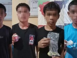 Polsek Pandan Amankan Empat Remaja Penyalahgunaan Zat Adiktif Lem
