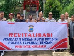 Polri Hadir Untuk Masyarakat, Kegiatan Revitalisasi Jembatan Dalam Rangka Pasca Bencana di Wilayah Kab. Tapanuli Tengah