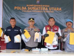Polres Tapanuli Tengah Amankan 10 Tersangka dan Sita Ratusan Gram Sabu-Sabu