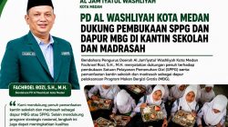 PD Al Washliyah Kota Medan Dukung Pembukaan SPPG dan Dapur MBG di Kantin Sekolah dan Madrasah