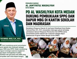 PD Al Washliyah Kota Medan Dukung Pembukaan SPPG dan Dapur MBG di Kantin Sekolah dan Madrasah