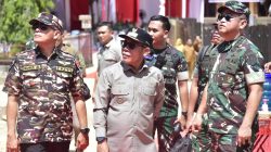 Bupati Tapanuli Tengah Dampingi KSAD Resmikan Pipanisasi Air Bersih Untuk Masyarakat