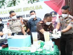 Wakapolres Sibolga Hadiri Pemusnahan Barang Bukti 112 Perkara Berkekuatan Hukum Tetap di Kejari Sibolga