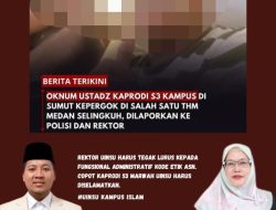 IPMAPI Sumut desak Rektor UINSU copot Kaprodi S3 yang diduga terlibat skandal moral dan dilaporkan ke polisi