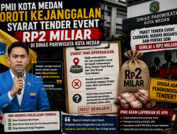 PMII Kota Medan Soroti Kejanggalan Syarat Tender Event Rp2 Miliar di Dinas Pariwisata Kota Medan