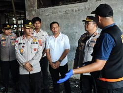 Polres Sibolga Gandeng Tim Labfor Polda Sumut Lakukan Olah TKP Lanjutan Kebakaran Pasar Nauli